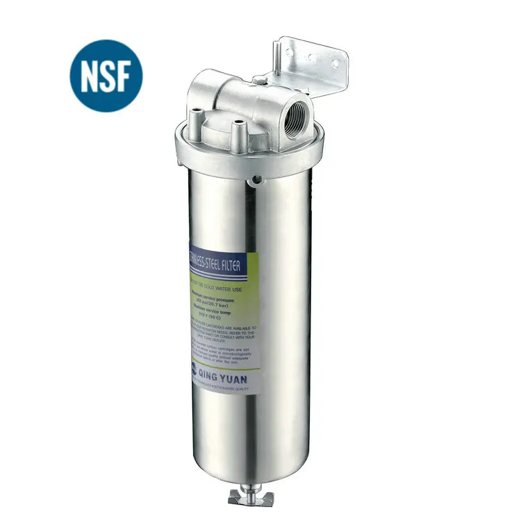HONG HUI HPS-10A NSF 10 Inch Household Water Purifier Stainless Steel Sediment Filters Water Filter Housing