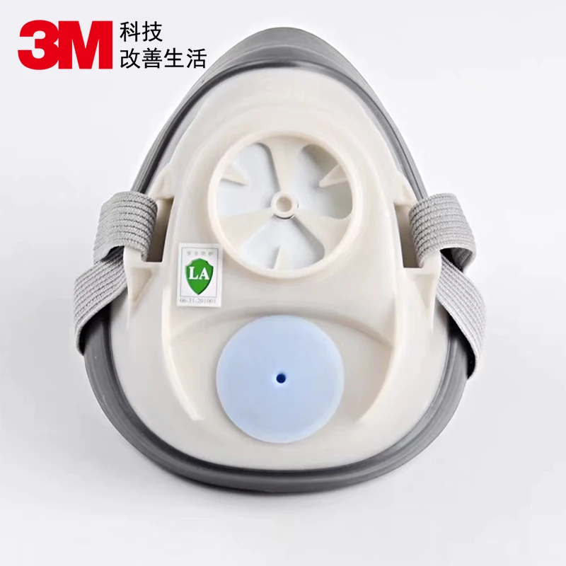 3M 1201 Half Face Gas Mask TPE Material Respiratory Breathing Mask Anti-gas Shockproof Mask for Men