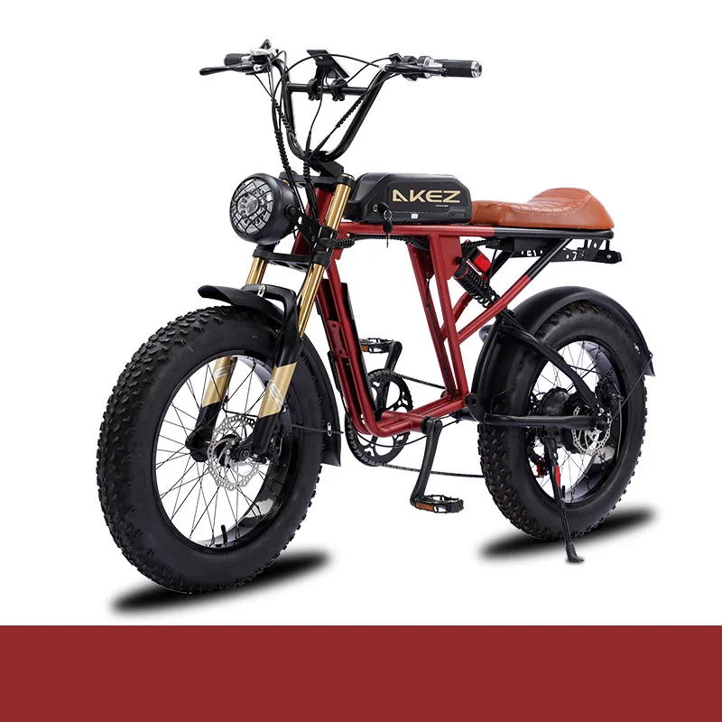 High Security Performance Smart Electric Bike for Exercise 60km Range Rear Hub Motor Disc Brake Steel Alloy Frame Mountain Style