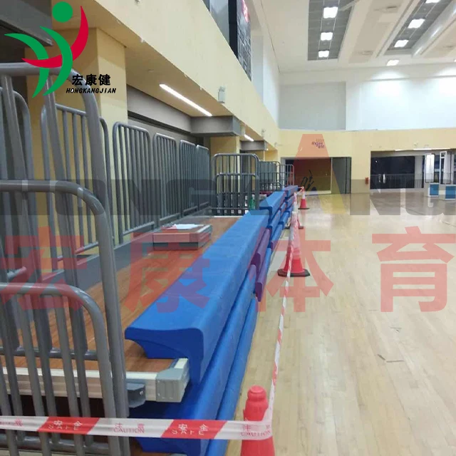 Customized sport bleacher electric the hollow bench telescopic stadium bleacher for export