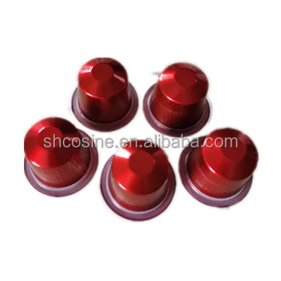 empty 37 mm portable Cheap aluminum caffitaly clever nespresso coffee capsules coffee capsule producer