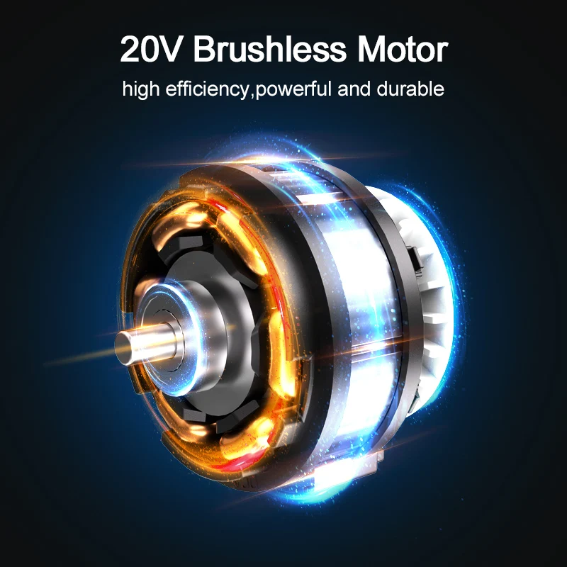 Industrial powerful and durable 20V Battery 13mm Brushless 60N.m max torque Power Drill Set
