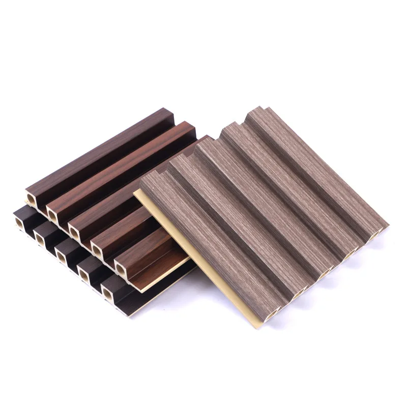 Декоративная стеновая панель из компрессионного ДПК для наружной облицовки стен