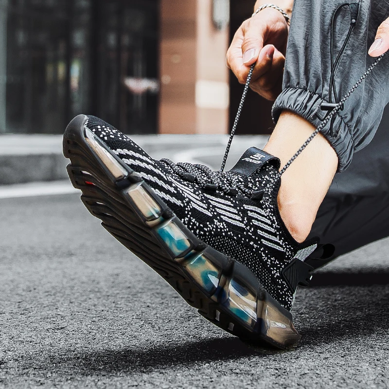 
Classic model hot selling mesh comfortable men youth shoes flying knit breathable anti-odor running shoes dropshipping products 