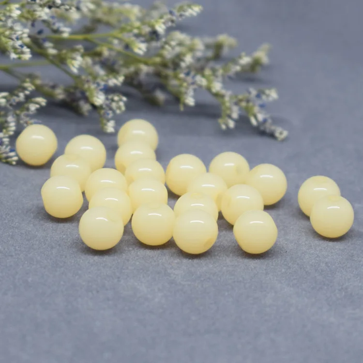 Diy accessories acrylic paint 6-30mm round beads jewellly spring dispersion beads handmade for making bracelet