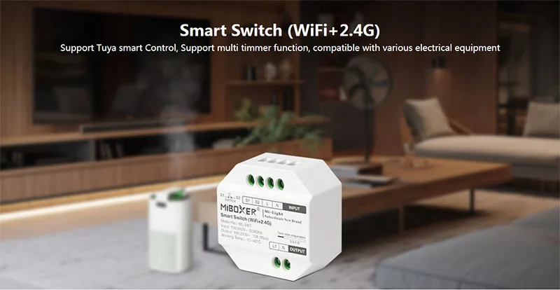 WL-SW1 Smart Switch  WiFi 2.4G Support Tuya Smart app control and third party voice control