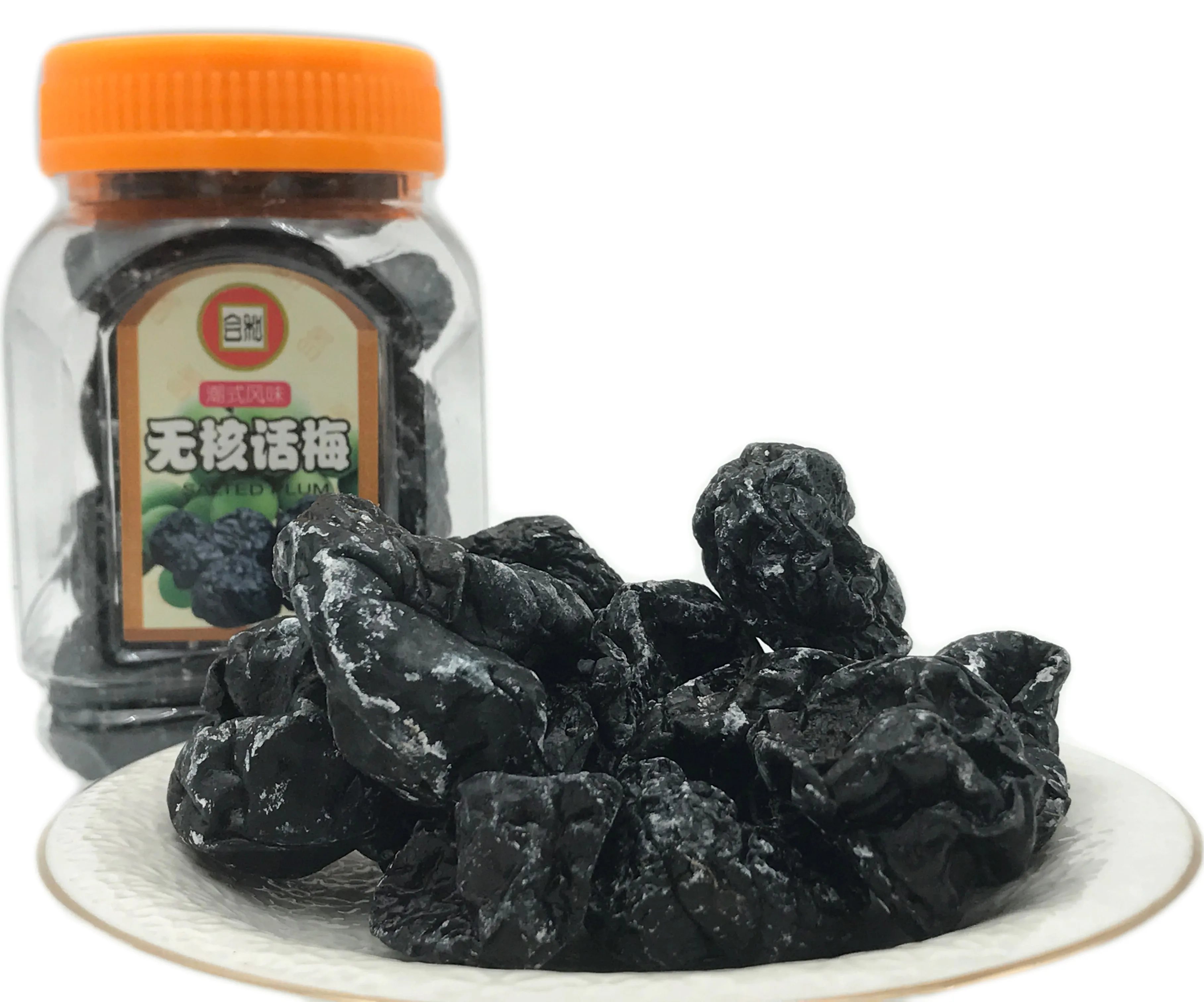 High quality Dark plum snacks Preserved Fruits smoked plum Sweet and sour plum candy
