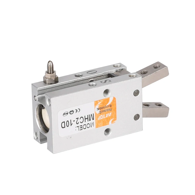 low price Aluminium Body Air Cylinder Mini Pneumatic Parallel Finger Cylinder MHC 2 Series single/double acting Cylinder