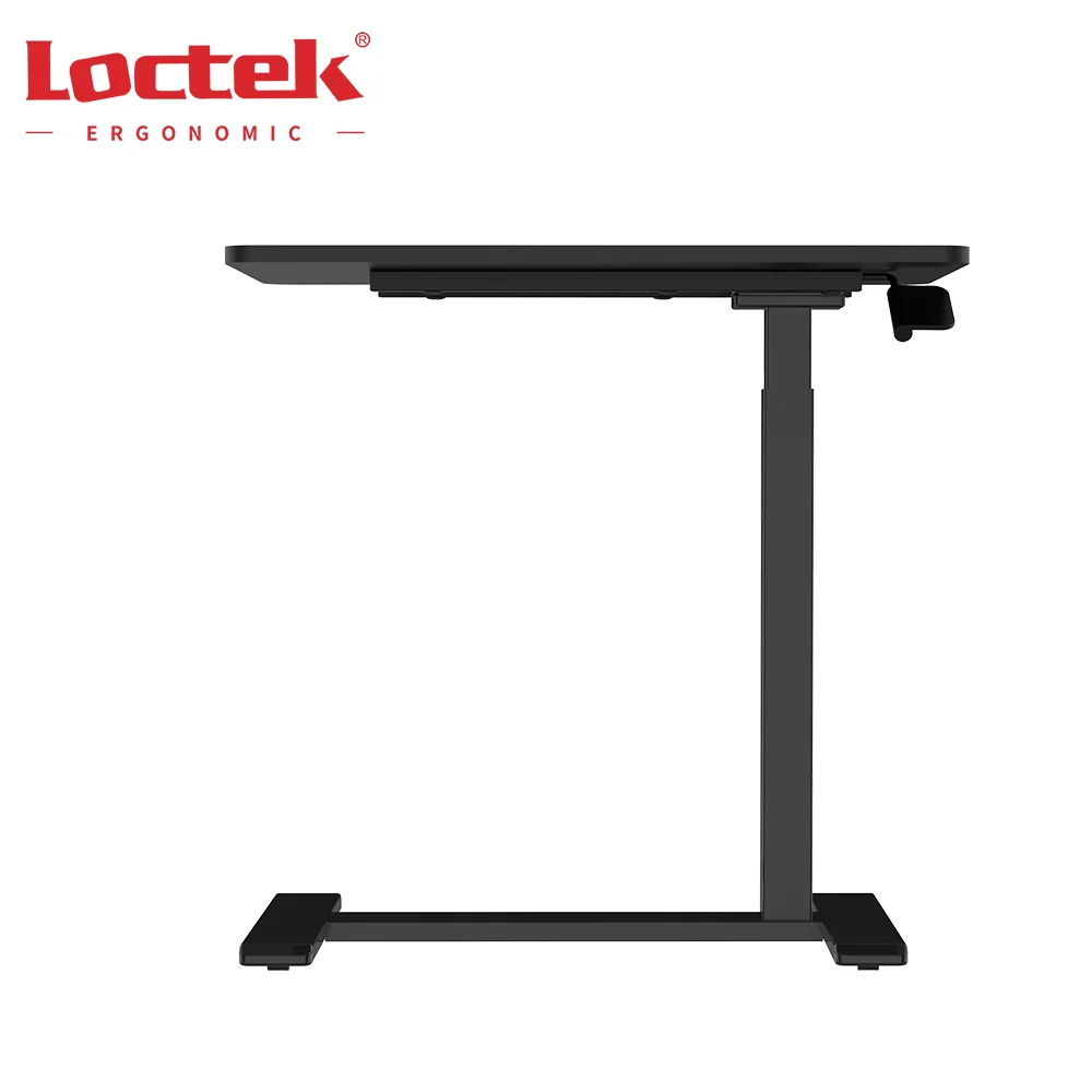 Gas Spring Side Table Movable Portable Small Height Adjustable Laptop Sofa Table with Wheels Loctek MT026