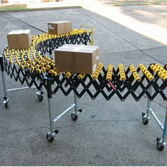 Manual Gravity Skate Wheel Conveyor With Sprockets Rollers