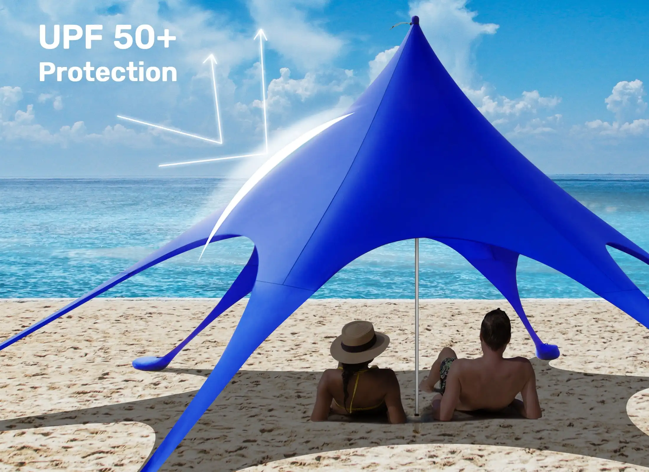sun shelter stretch uv 50  sunshade canpoy beach tent garden gazebo outdoor camping glamping  tent large