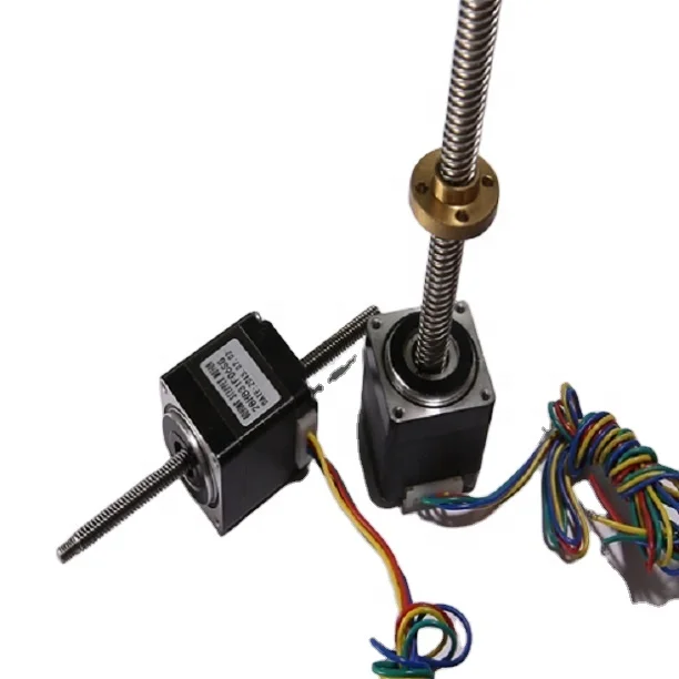 Мини-поступательным принципом работы; Линейный двигатель 28 мм 1,8 градусов присоединенный внешний ходового винта 2 Фаза Гибридный (Национальная ассоциация владельцев электротехнических 11 линейный привод шагового двигателя