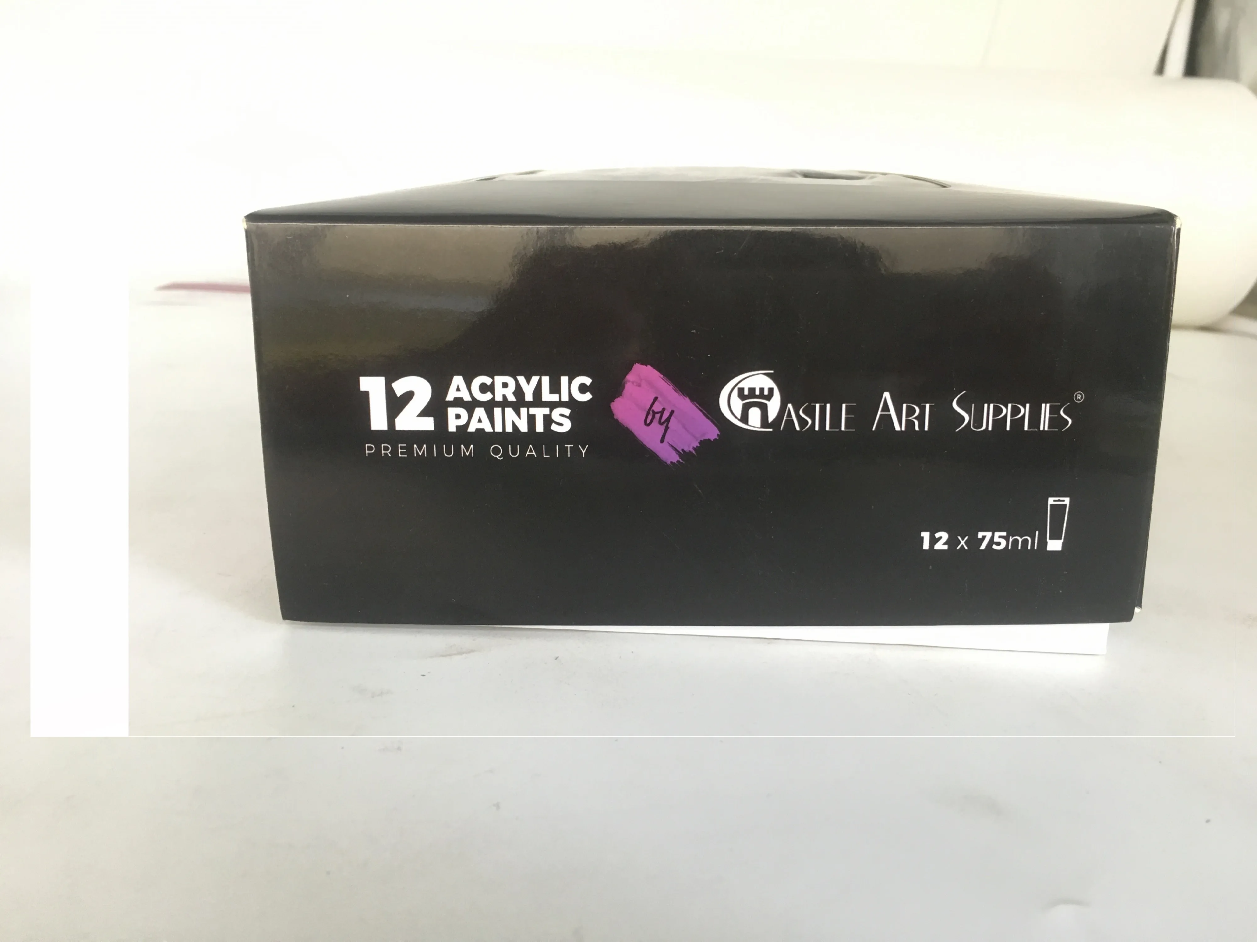 Arteza Expert Acrylic Paint Set 12 Colors Plastic Tubes 75ml