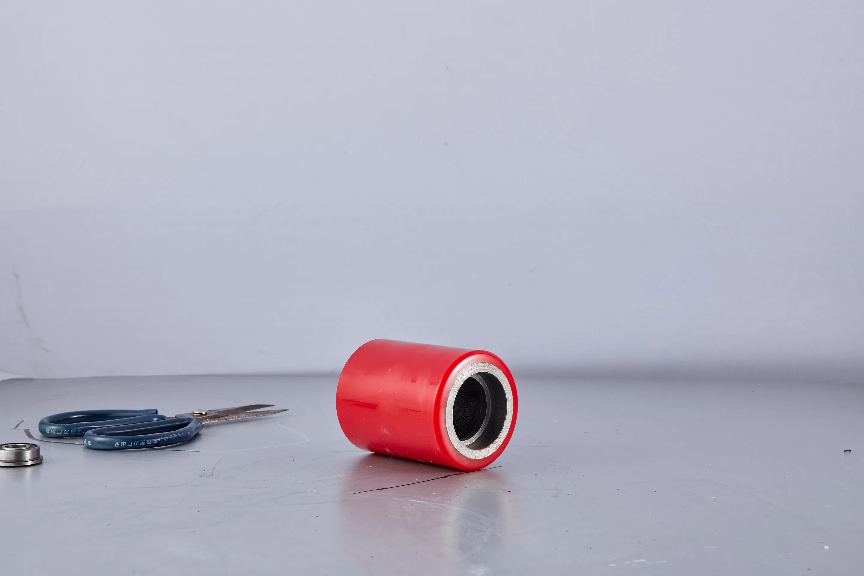 74*93mm Manufacturer Parts Poline Polyurethane Cast Iron Trolley Forklift Wheels Caster