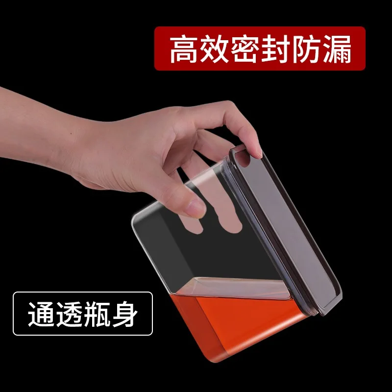 Food grade PP square milk powder coffee bean moisture-proof storage box