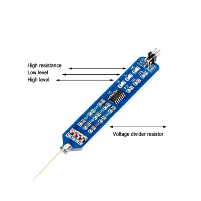 Level Tester Digital Circuit Debugger 5V 3.3V Logic Tester Pen Logic Pulser Analyzer Detecting Probe W/ Dupont Line Tool Supply