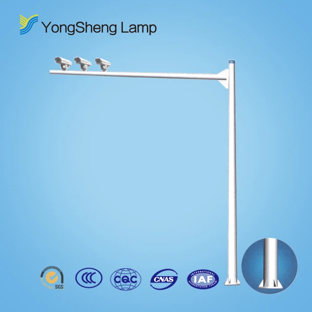 6.5 6 8 meter Galvanized HDG Telescopic Traffic Pole /traffic Signal Light Pole for Street Road