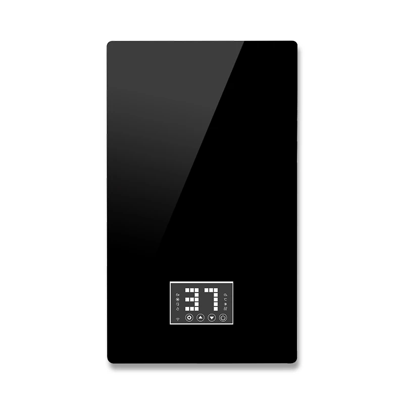 400wHigh-grade glass panel wall-mounted bathroom graphene carbon fiber carbon crystal heater smart far-infrared heater