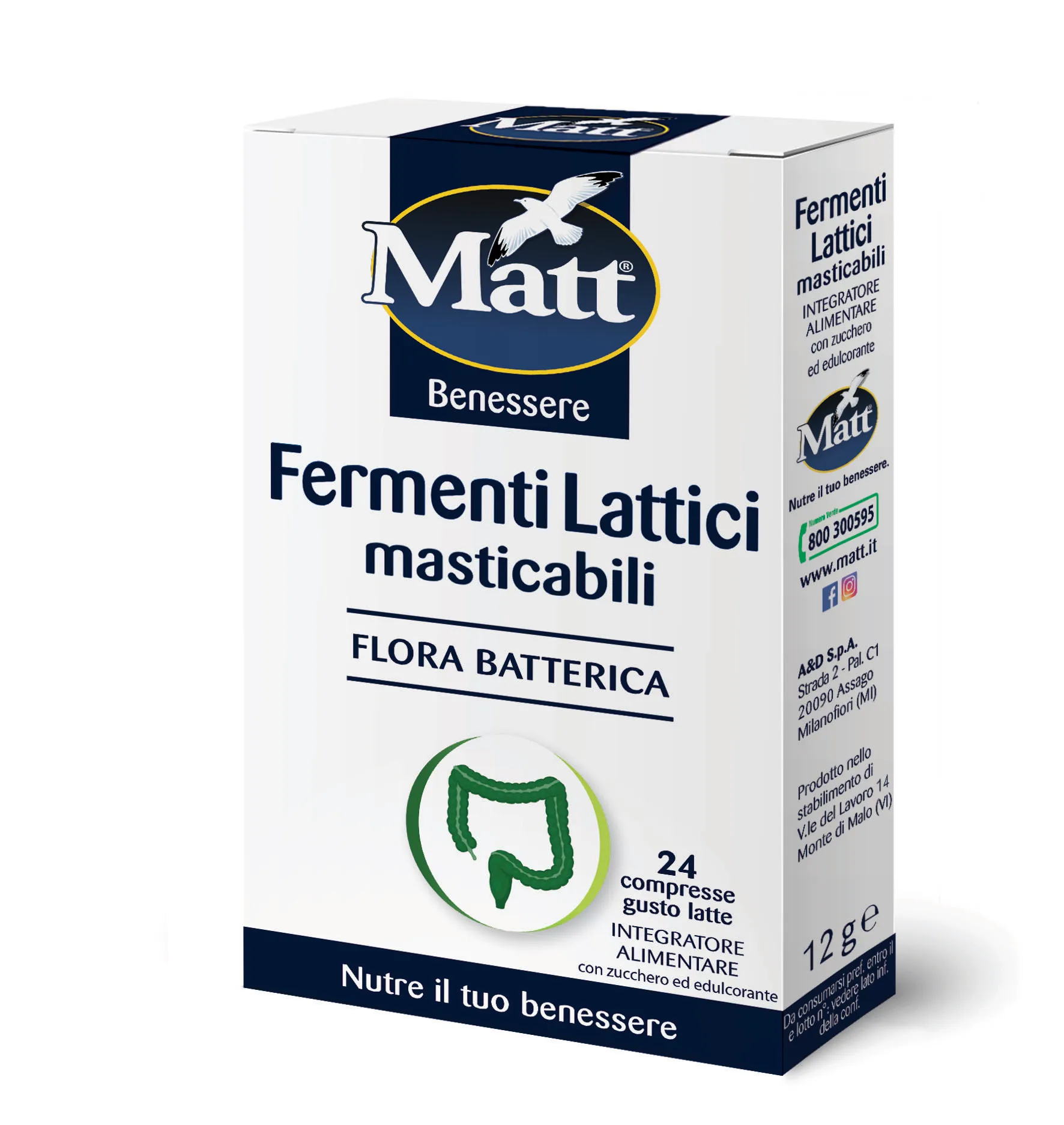 Italian Quality Bacterial Flora Healthcare Supplements Lactic Ferments Chewable Tablets for Export