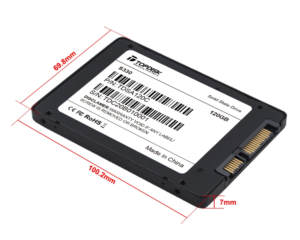 Topdisk 1 ТБ SSD 64 ГБ 128 256 512 2 жесткий диск твердотельных дисков 5 дюймов жесткого диска SATA