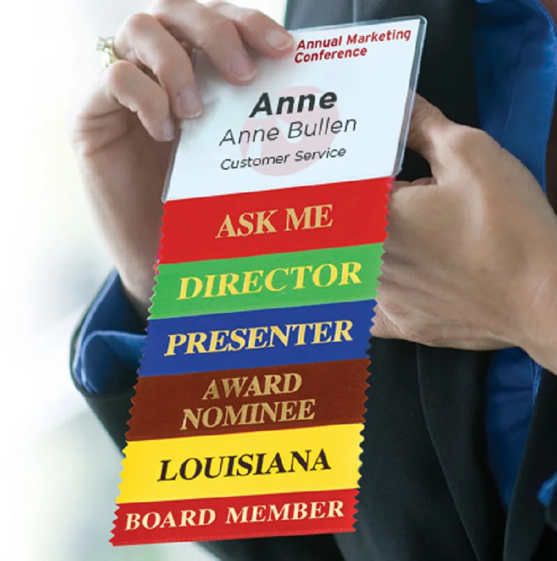 Digital Offset Printed Event Name Tag Custom Plastic Pass Badge Lanyard Neck Holder Laminated Plastic Card For Events