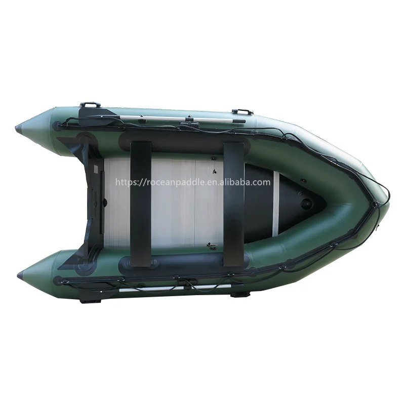 3m 4m Inflatable Aluminum Floor Bottom Rubber Boat Custom PVC Fishing Rescue Speed Rowing Boat with Motor for Sale