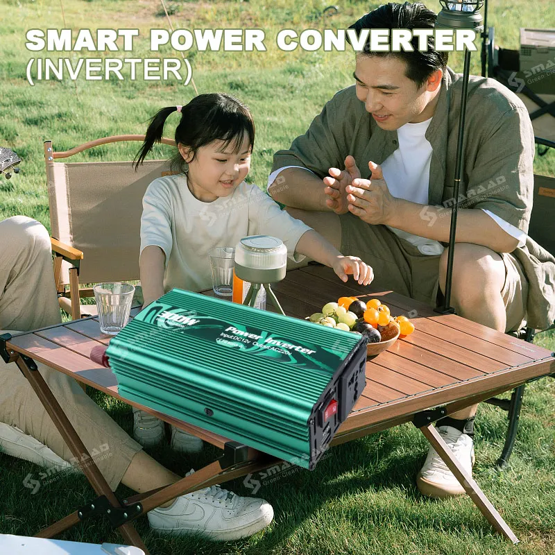 SMARAAD High Quality Portable 300W Vehicle Inverter DC 12V to AC 220V Sine Wave Improved Inverter & Converter