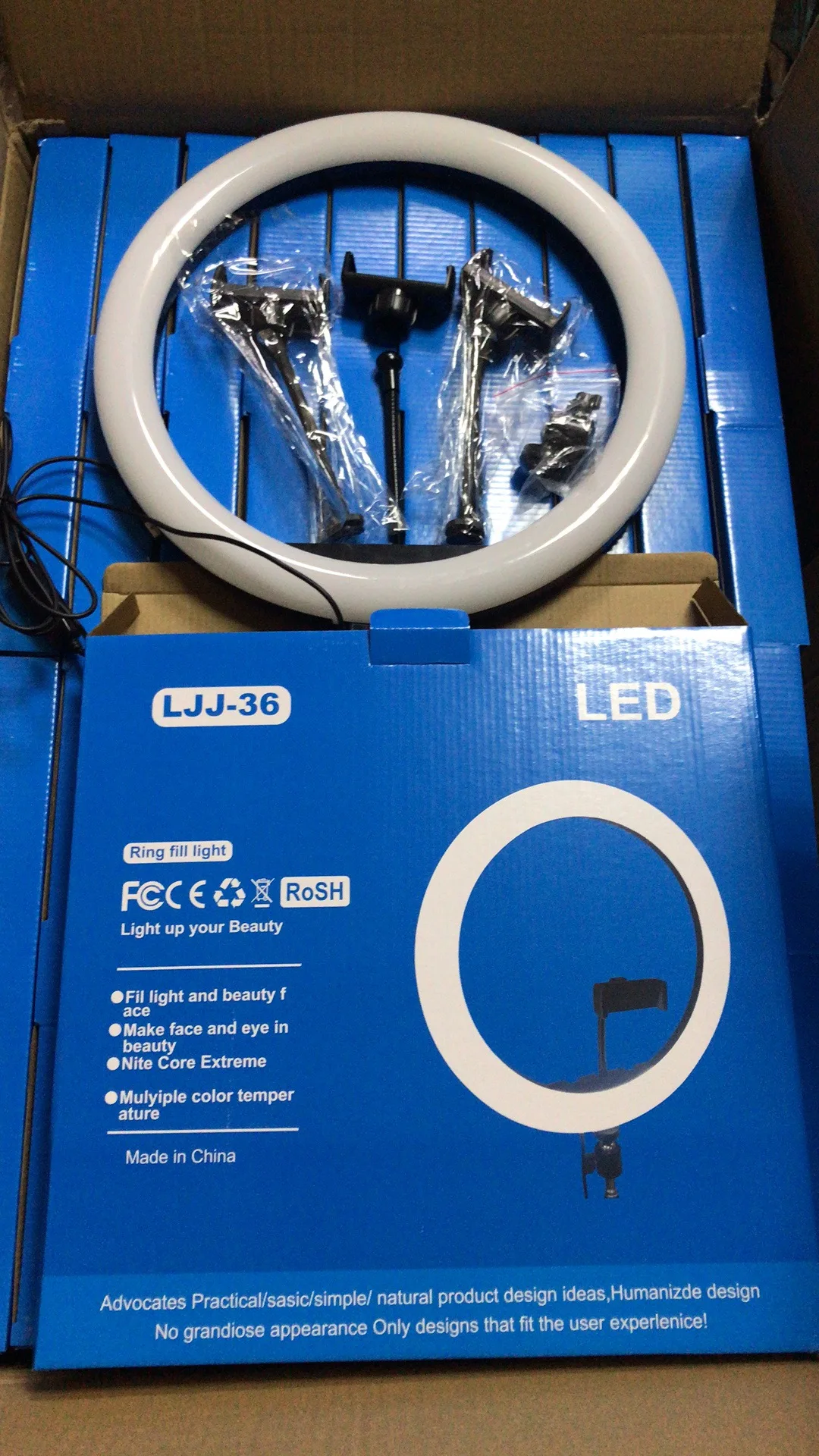 Professional 14 inch LED Ring Light  Dimmable Lighting .Photo-Shoot.Video Shoot. Live Stream.Makeup