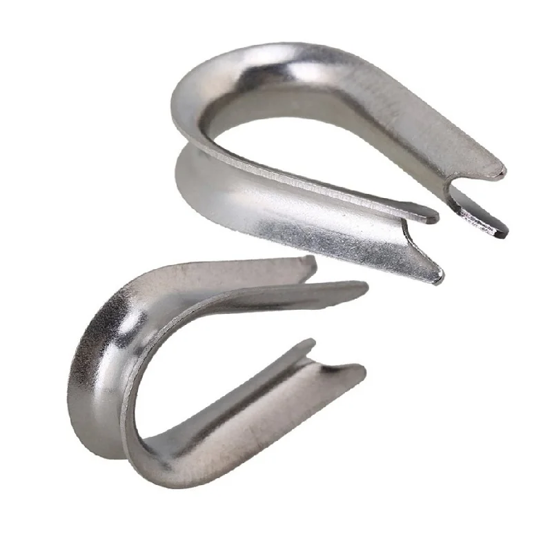 Factory Customized size Stainless Steel 304/316 Cable Thimble Wire Rope Thimble