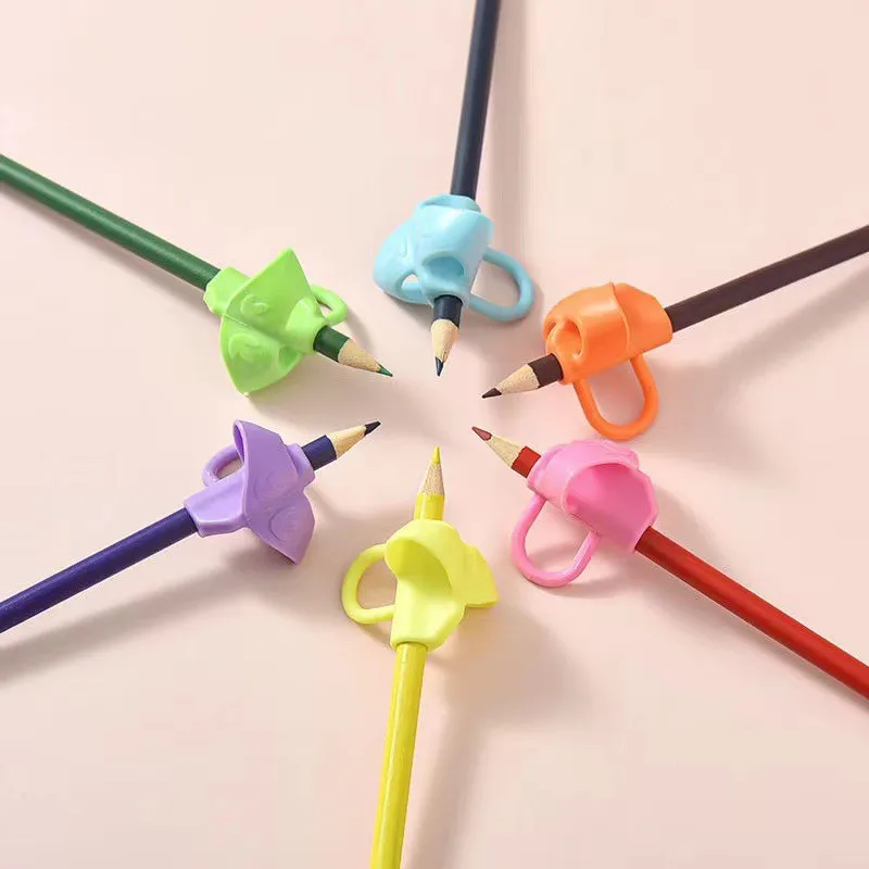 Silicone Posture Writing Pencil Grips Kids Pencil Sleeve Cover Holder Kids  Pen corrector posture correcting pencil sleeve