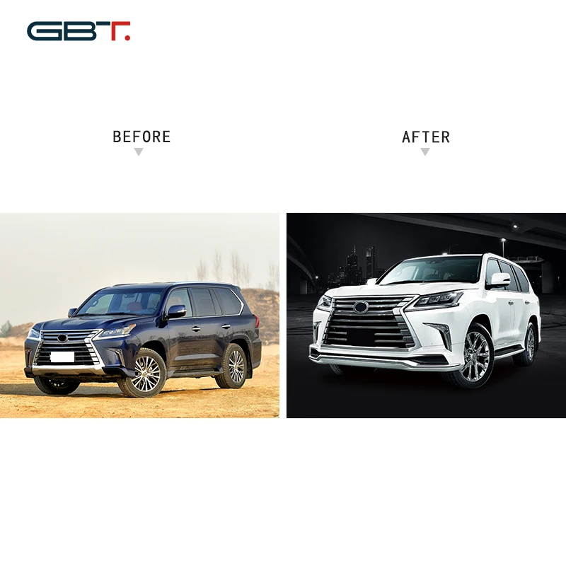 GBT 2016 LX570 Car Parts And Accessories Facelift Body Kit For 2016 Lexus LX570 Upgrade M Model Bumper Lip