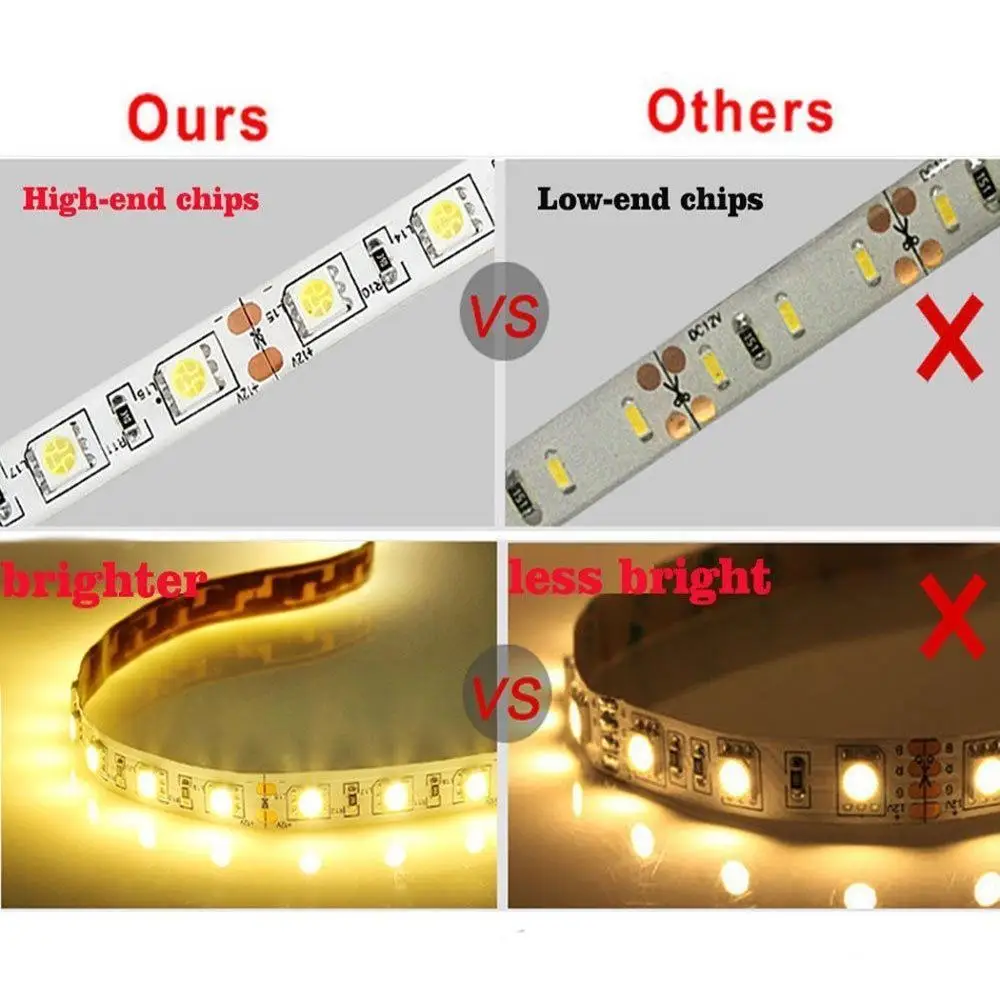 Wholesale Smart Cheap Wifi Flex 12V Flexible SMD 5050 RGB  Pack 5m led strip light