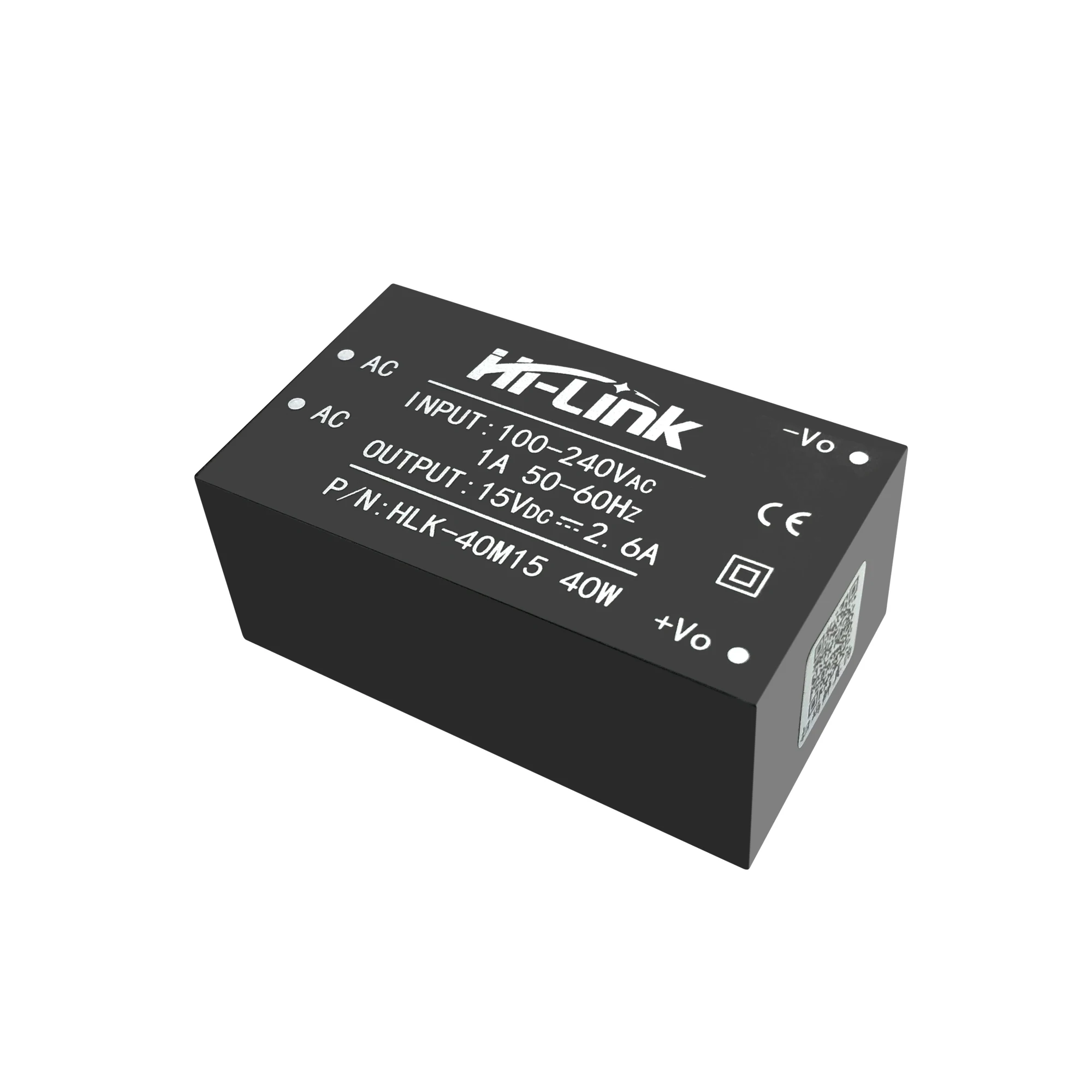 Customized ac-dc power converter 40W 15V dc output step-down Hilink 40m15