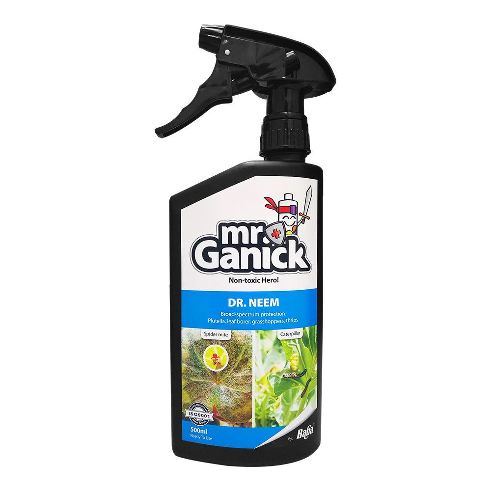 Malaysia Mr. Ganick Non Toxic Organic Dr. Neem Plant Based Oil for Agriculture Pest Control and Repellent RTU for Home 500ML