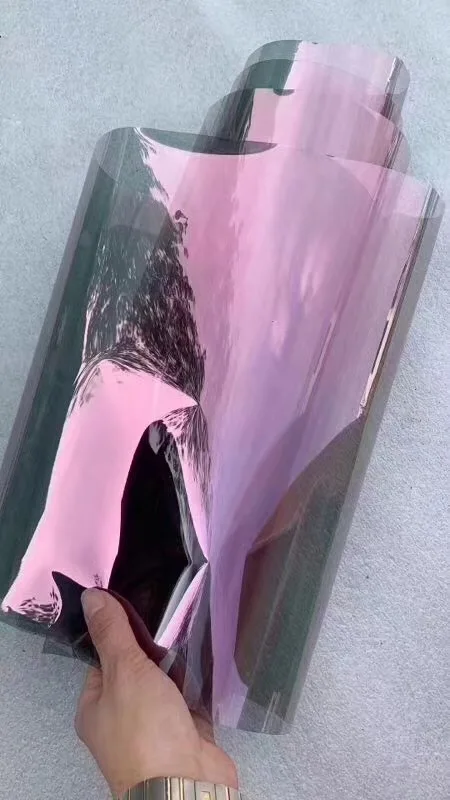 Chameleon car window tint film with reflection function VLT 80% chameleon window film