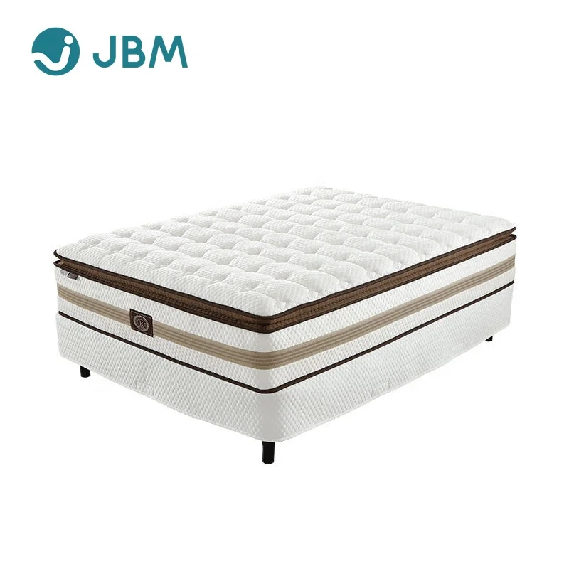 Double Health pure latex Inner pocket Spring Mattress Pillow Top design Rolling king size mattress