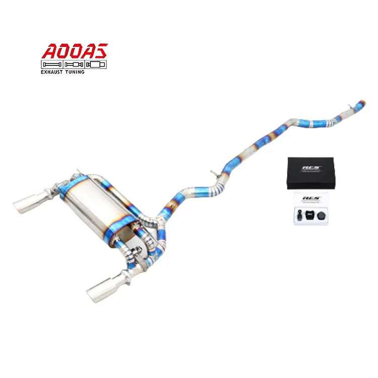 Ручная сварка от производителя, титановые выхлопные газовые газоны с клапанами для BMW 3 серии F34 GT 320/328/330 N20 B48 2,0 T