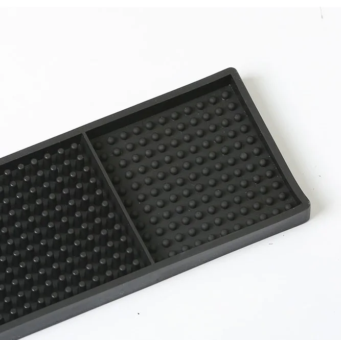 High Quality Coasters For Drinks Customized Printed Pvc Bar Mat Blank Mat Rubber Black For Bar