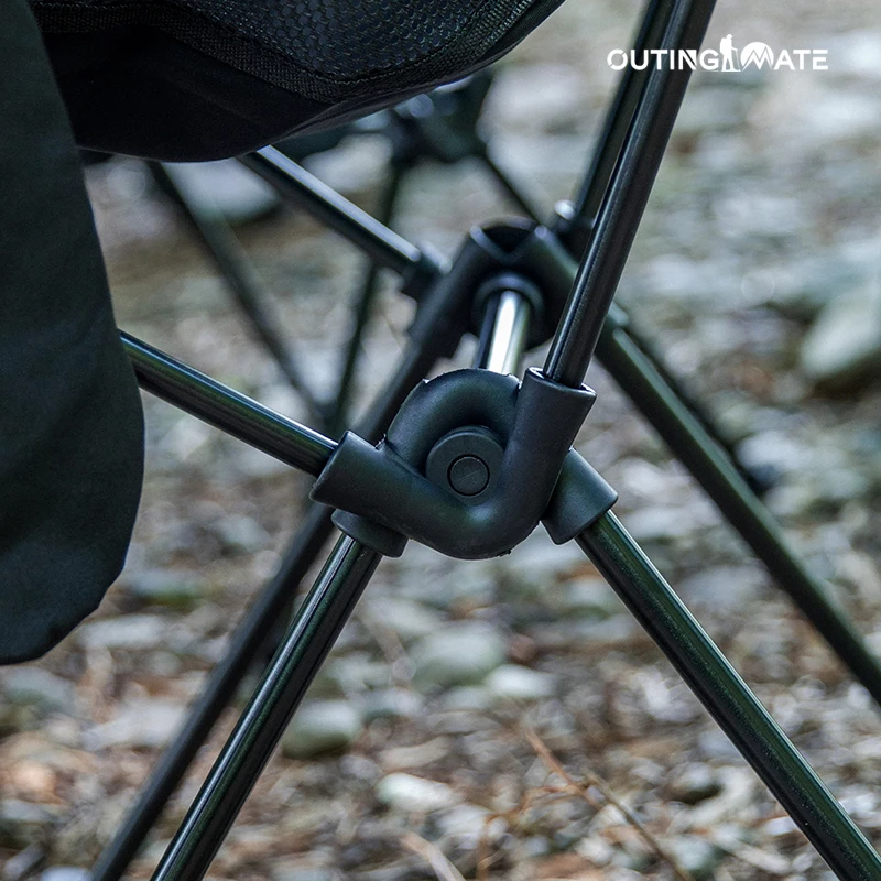 OUTINGMATE Manufacturers Custom Outdoor  Ultralight Portable  Aluminum Moon Chair Beach Chair Folding Camping Chair