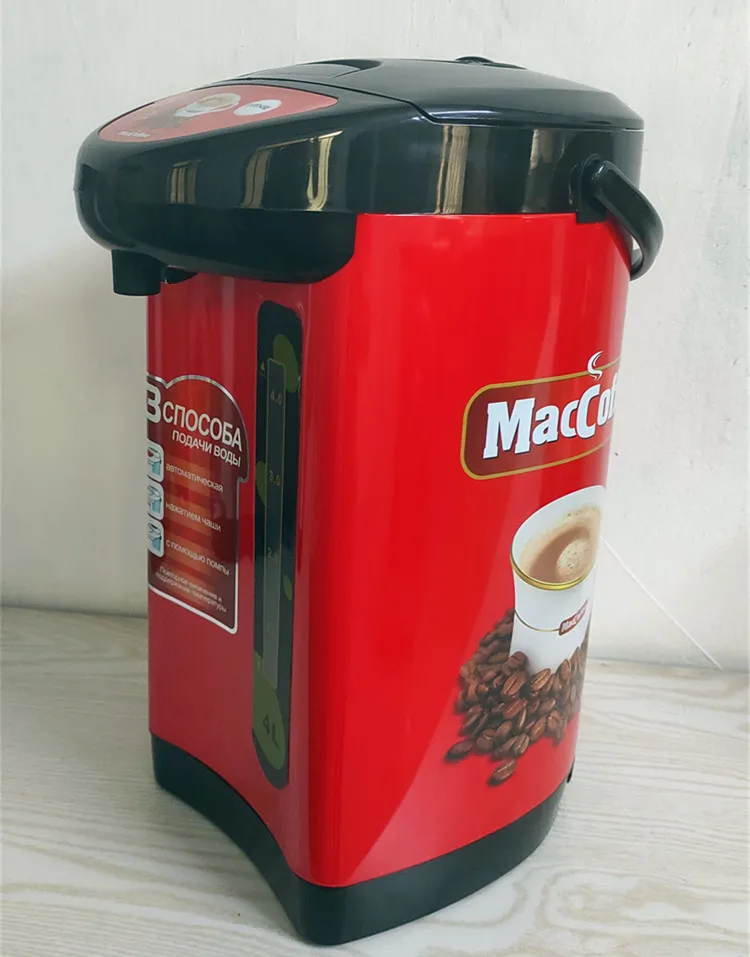 Disinfection Electric Thermo pot red housing coffee maker water boiler 3 ways of dispensing electric hot pot