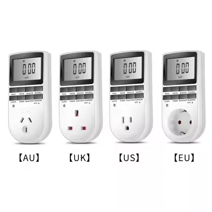 Timing socket German European standard large screen timer Kitchen timing switch socket electronic timer