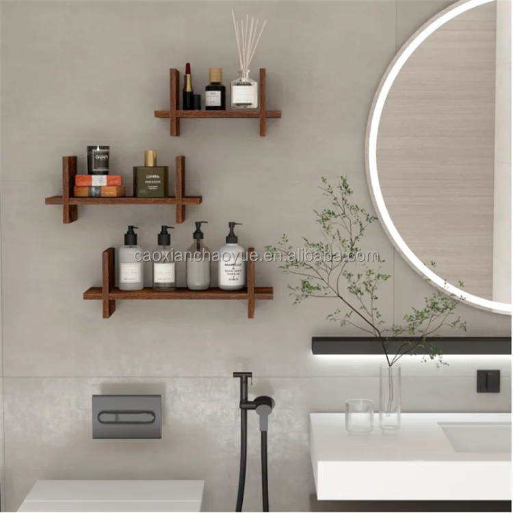 Floating Wall Shelves Set of 3 Hanging Storage Shelf Small Book Shelf Bookcases for Living Room Kitchen BedroomBathroom