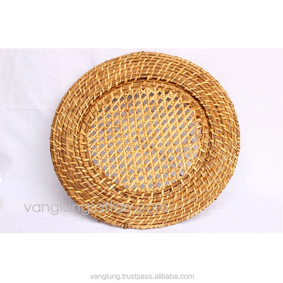 Cheap Price Rose Gold Silver Handmade Charger Plates Under Plates for Wedding Deco