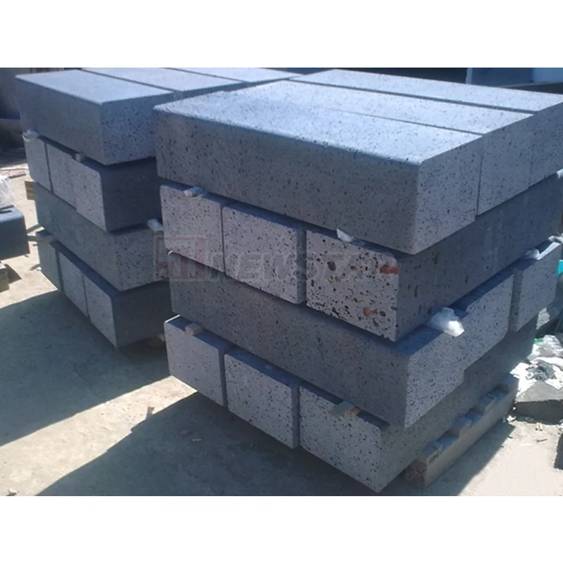 Cheap natural stone lava stone brick for garden paver