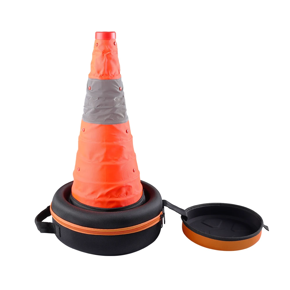Warning Plastic Color  With Car Towing Strap Tape Traffic Cones With Reflective Packing In Customized Bag