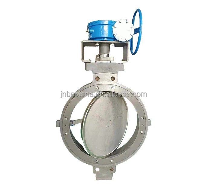 Bestone OEM Customized DN100 High Performance Wafer double eccentric WCB Butterfly Valve for natural gas