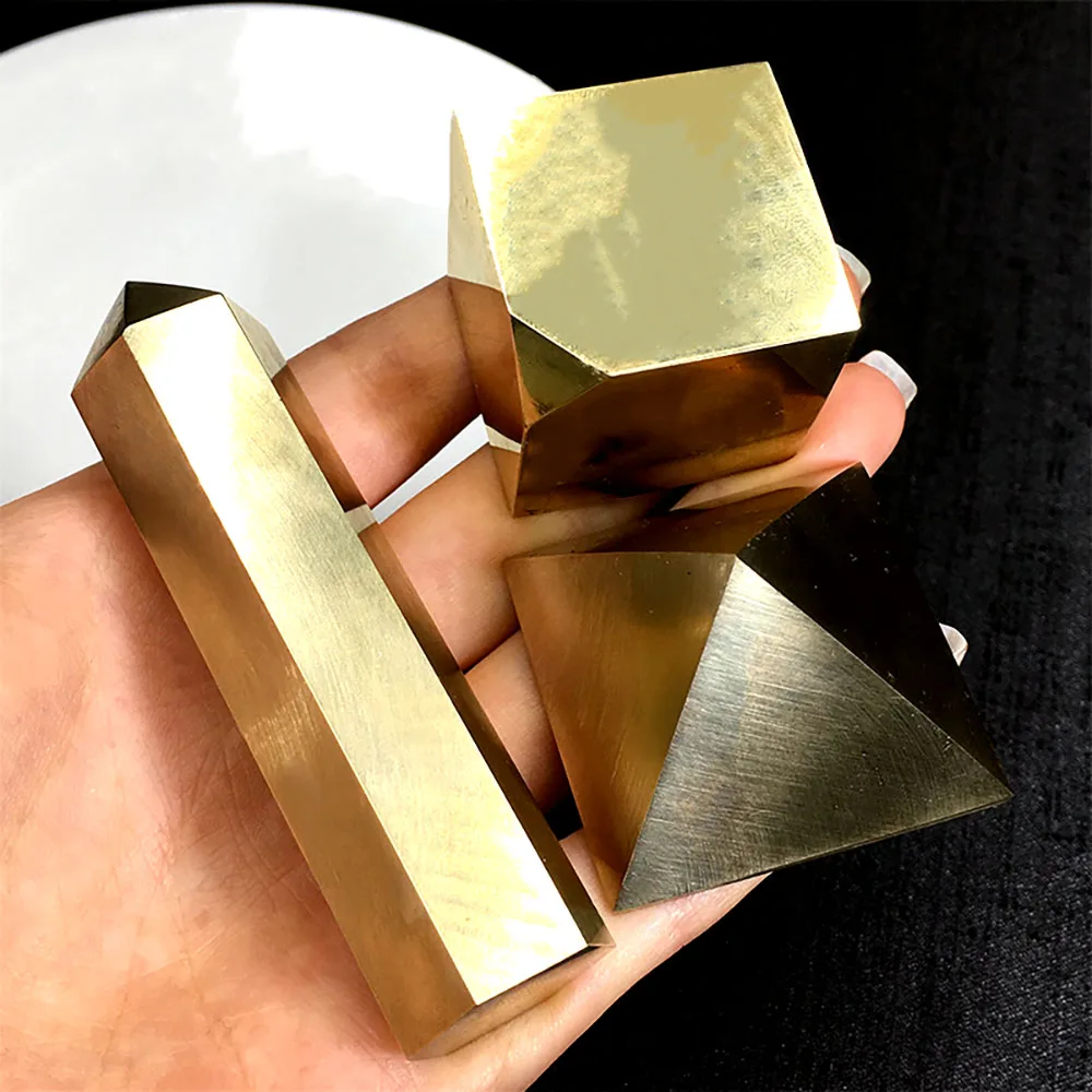 Natural pyrite stone crystal pyramids Hand-Carved Crystal For Decoration