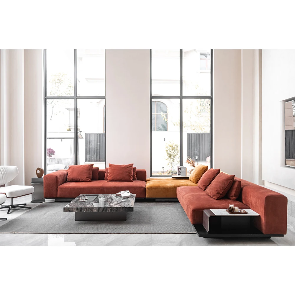 MIGLIO 5792 | Italian modern sofa simple Nordic style | Villa living room furniture combination sofa set
