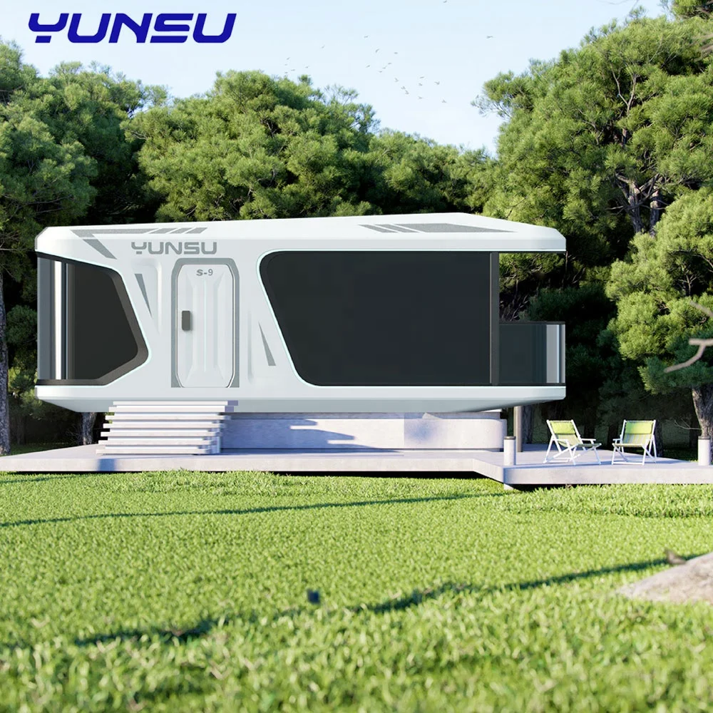 Modular Luxury Hotels 1 Bedroom 1 Studio Toilet Bathroom Aircon Floorheater Prefab Home S9