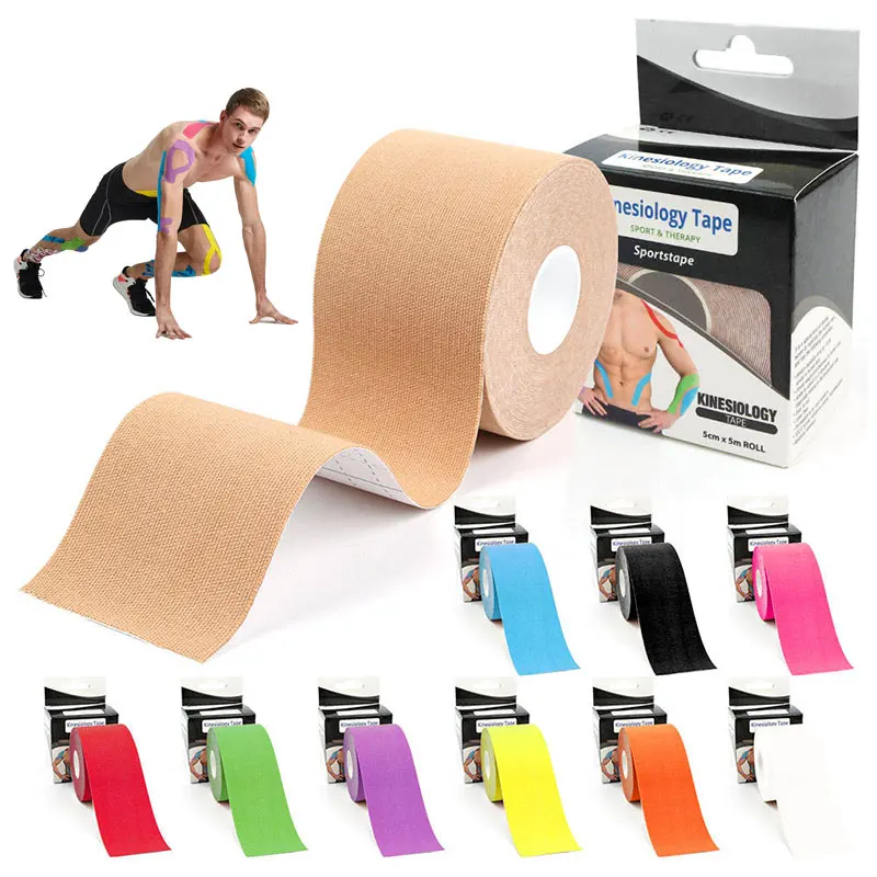 DELUXE Free Samples Wholesale Custom Logo Printed KT Tape Kinesiology For Athletes